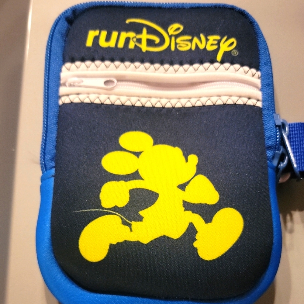 Disney Run Disney Blue and Yellow Arm Pouch